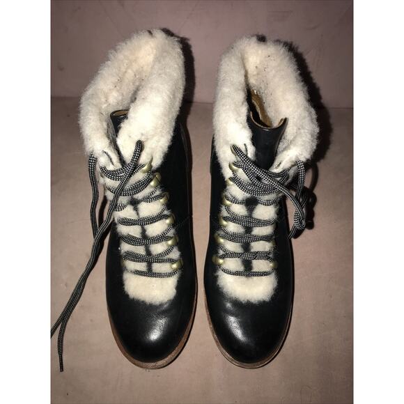 Kork Ease Leather With Sheepskin Lining Cooper Boots Size 7M - Picture 2 of 9